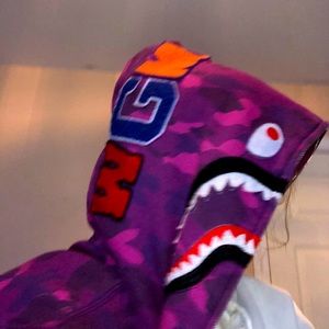 Purple Bape Hoodie
